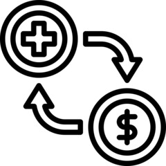 Obraz premium medical outline icon