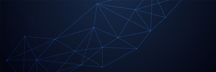 Abstract dark blue modern futuristic science technology hi tech digital abstract dark blue colorful design banner background. Vector abstract graphic design banner pattern background web template.
