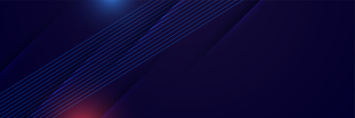 Abstract dark blue modern futuristic science technology hi tech digital abstract dark blue colorful design banner background. Vector abstract graphic design banner pattern background web template.