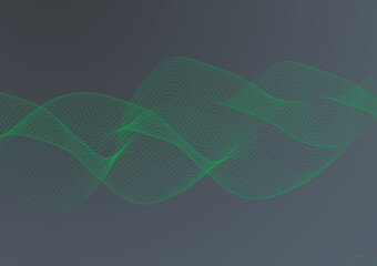 Abstract signal wave curve on background.