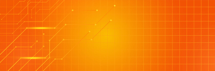 Modern minimal orange futuristic technology science background design . Abstract orange banner vector illustration. Yellow orange vector abstract graphic design. Banner Pattern background template.