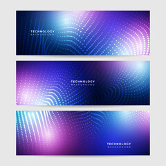 Abstract technology particles mesh network background. Data technology background. Connecting dots and lines on dark background. Vector abstract graphic design Banner Pattern background web template.