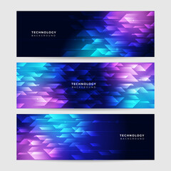 Fototapeta premium Abstract technology particles mesh network background. Data technology background. Connecting dots and lines on dark background. Vector abstract graphic design Banner Pattern background web template.