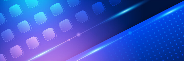 Network technology digital dark blue colorful design banner