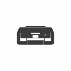 Printer icon vector symbol illustration background