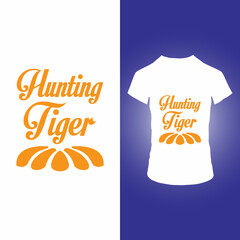 Hunting tiger t shirt design