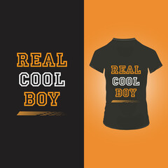 Real cool boy t shirt design