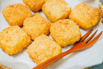 Delicious Chinese shrimp toast cuisine