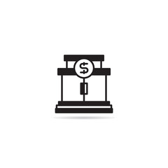 bank building icon vector illustration