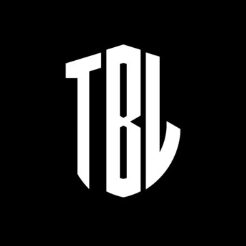 TBL letter logo design. TBL modern letter logo with black background. TBL creative  letter logo. simple and modern letter logo. vector logo modern alphabet font overlap style. Initial letters TBL 