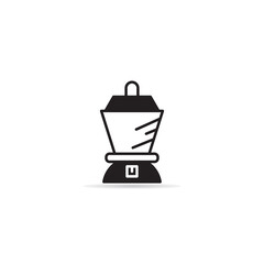 electric blender icon on white background