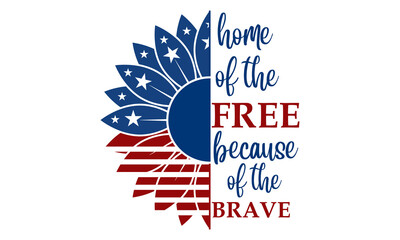 4th of july independence day Sunflower Vector and Clip Art