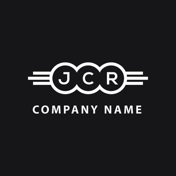 JCR letter logo design on black background. JCR creative  initials letter logo concept. JCR letter design.