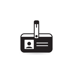 id and business card badge icon vector illustration
