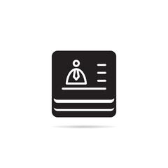 id and business card icon vector illustration