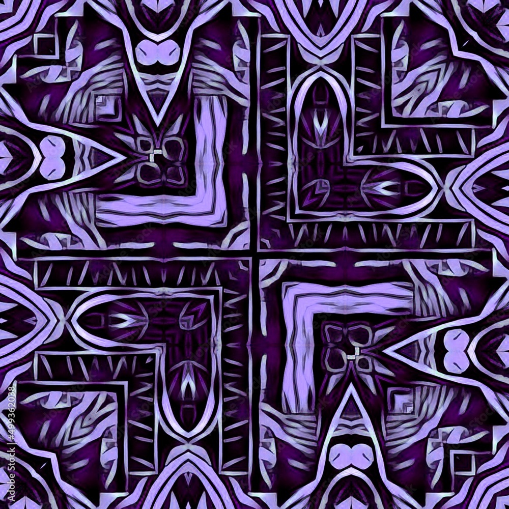 Aufkleber square format intricate pattern and design