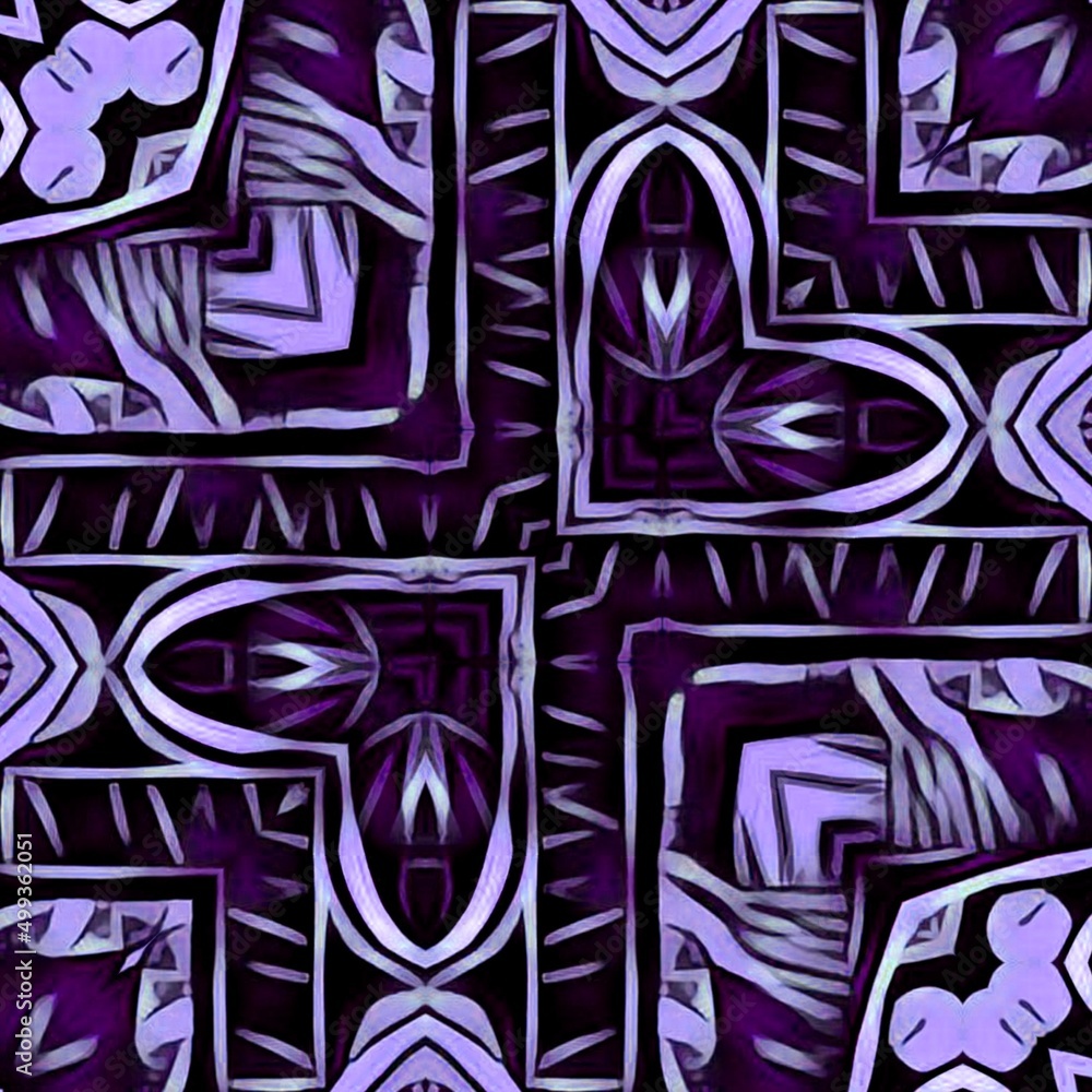 Aufkleber square format intricate pattern and design
