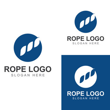 Rope Logo Using A Vector Illustration Design Template