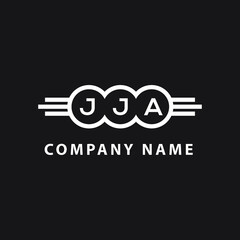 JJA letter logo design on black background. JJA creative initials letter logo concept. JJA letter design. 