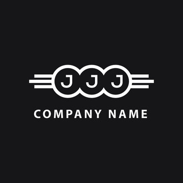 JJJ letter logo design on black background. JJJ creative initials letter logo concept. JJJ letter design. 