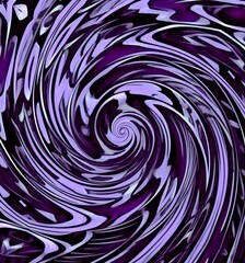 spiral design and pattern in purple and black colours