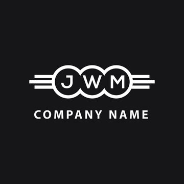 JWM letter logo design on black background. JWM  creative initials letter logo concept. JWM letter design.