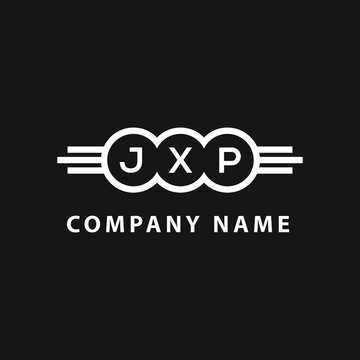 JXP letter logo design on black background. JXP creative initials letter logo concept. JXP letter design.  