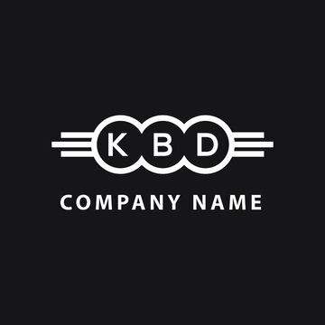 KBD letter logo design on black background. KBD  creative initials letter logo concept. KBD letter design.

