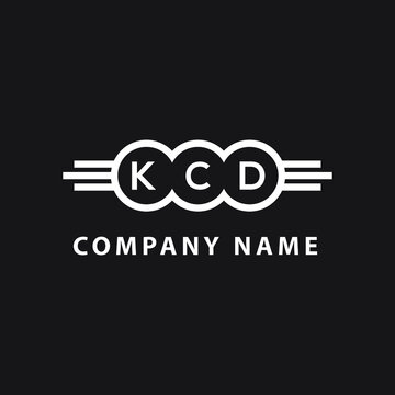 KCD letter logo design on black background. KCD  creative initials letter logo concept. KCD letter design.
