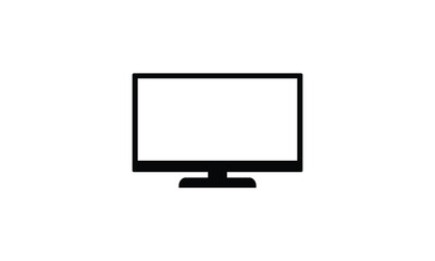 TV icon. Vector linear sign, symbol, logo of TV set for mobile concept and web design. Icon for the website of the store of household appliances, gadgets and electronics.
