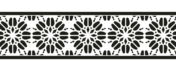 ornament style ethnic seamless borders