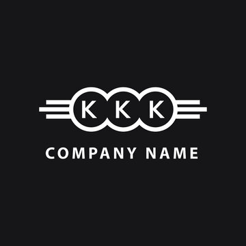 KKK letter logo design on black background. KKK  creative initials letter logo concept. KKK letter design.

