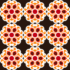 Japanese inspired pattern vector