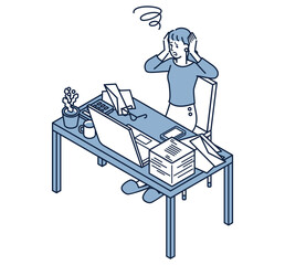 経理や事務作業に困るフリーランスの女性