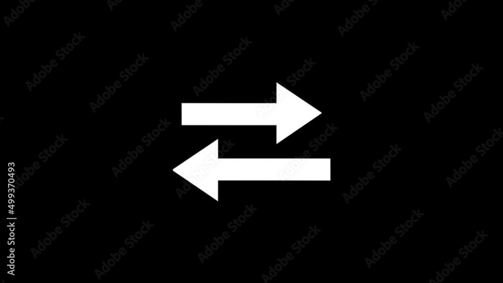 Poster white picture of arrows on a black background. arrows pointing in different directions. distortion l