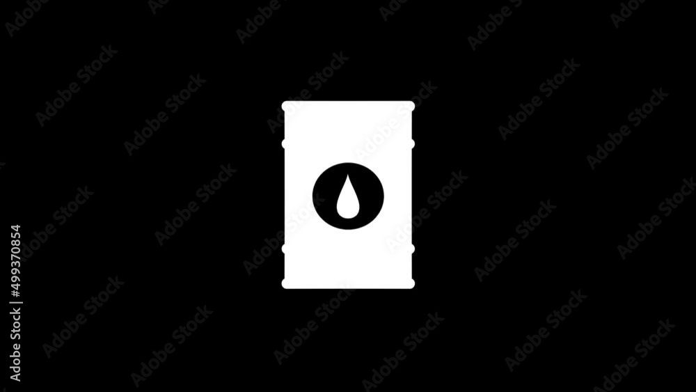 Poster white picture of barrel on a black background. liquid storage tank. distortion liquid style transiti