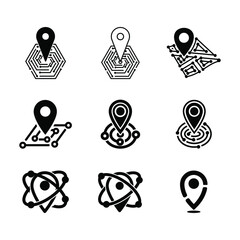 pin map vector