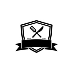 black and white shield