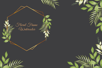 Watercolor Floral Background 