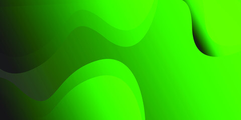 Abstract green color background. Dynamic shapes composition. Vector illustration