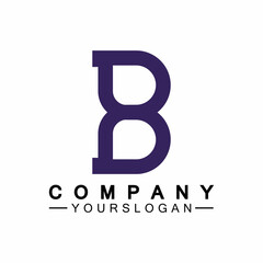 letter B logo vector, letter B business logo,Modern unique creative B logo design, Minimal B initial based vector icon.
