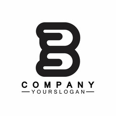 letter B logo vector, letter B business logo,Modern unique creative B logo design, Minimal B initial based vector icon.