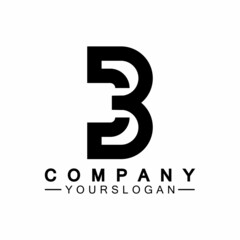 letter B logo vector, letter B business logo,Modern unique creative B logo design, Minimal B initial based vector icon.