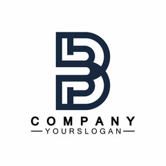 letter B logo vector, letter B business logo,Modern unique creative B logo design, Minimal B initial based vector icon.