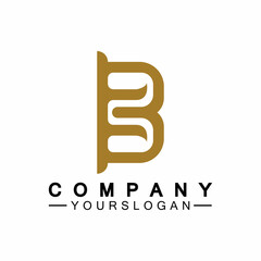 letter B logo vector, letter B business logo,Modern unique creative B logo design, Minimal B initial based vector icon.