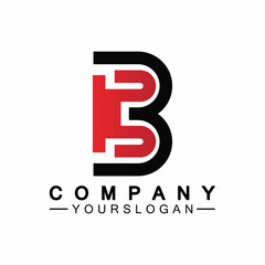 letter B logo vector, letter B business logo,Modern unique creative B logo design, Minimal B initial based vector icon.