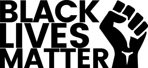T-shirt poster vector design. Black Lives Matter.