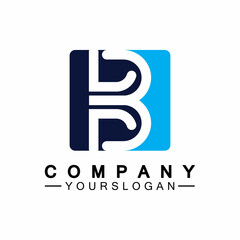 letter B logo vector, letter B business logo,Modern unique creative B logo design, Minimal B initial based vector icon.