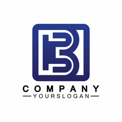 letter B logo vector, letter B business logo,Modern unique creative B logo design, Minimal B initial based vector icon.
