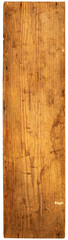 Old wooden board isolated on a white background.